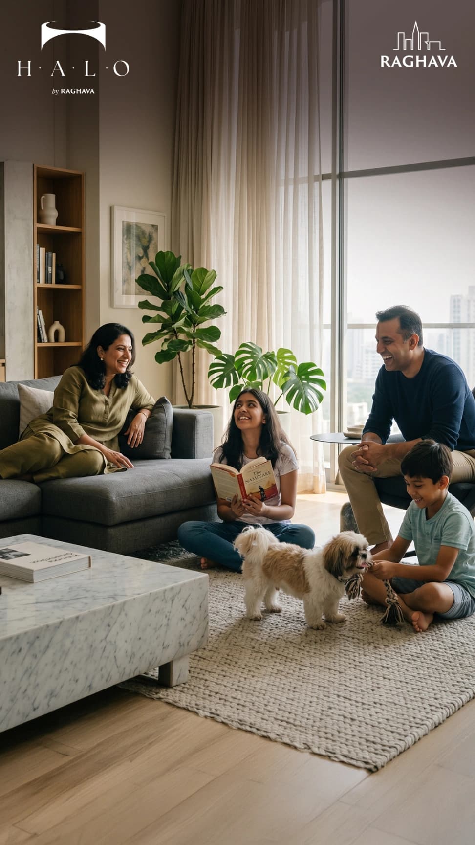 Raghava Halo — an open, family living room interior