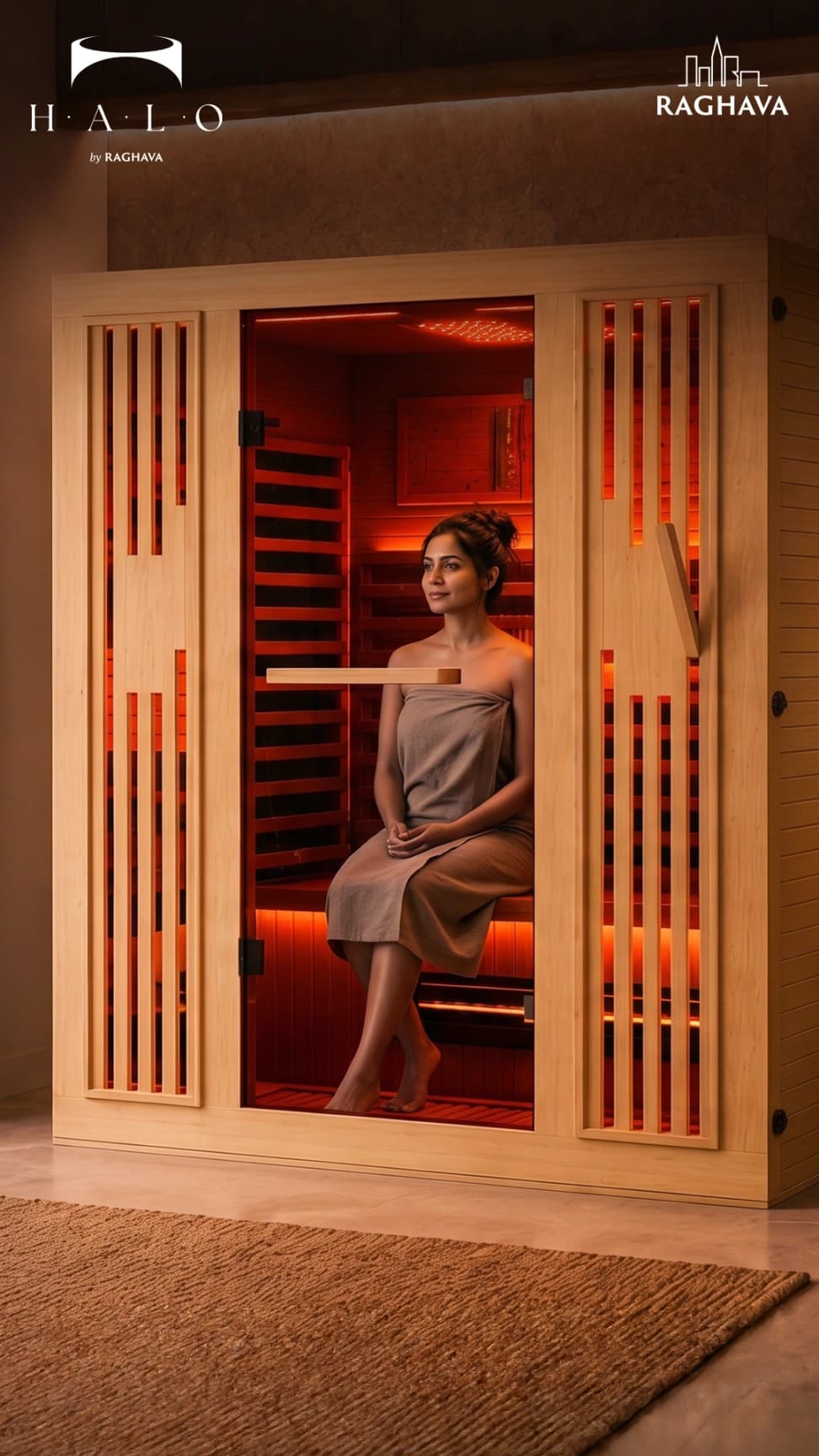Raghava Halo wellness suite — Sauna